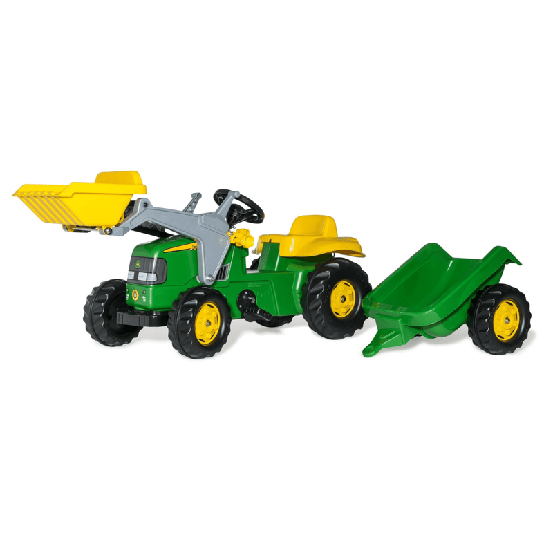 Rolly Kid John Deere Tractor with Loader & Trailer - RIDE ON TRACTORS & ACCESSORIES - Beattys of Loughrea