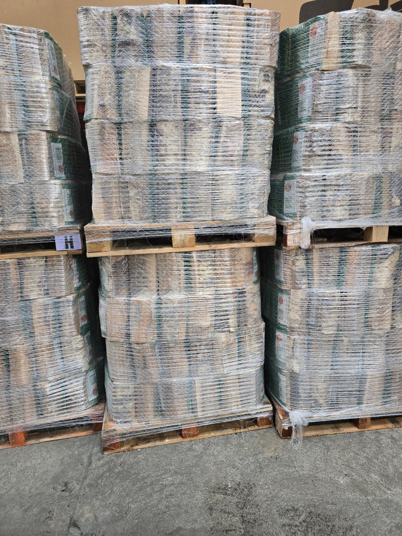 Pallet of Zero Wood Kiln Dried Birch 18Ltr Pasric Bag Premium Firewood 64 Bags per Pallet - FIREWOOD - Beattys of Loughrea