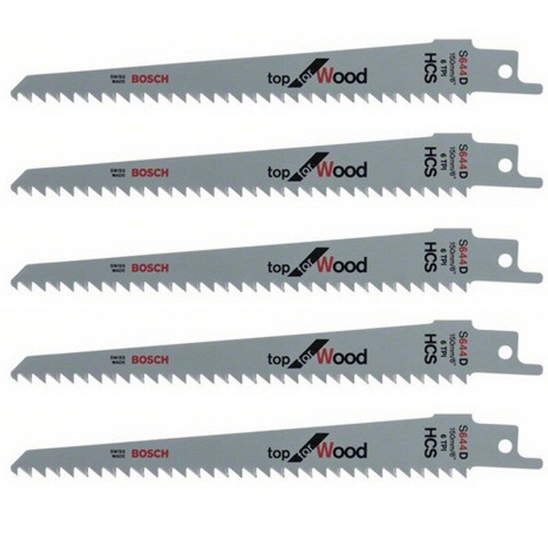 Bosch S664D 5Pk Bosch Recip Blade Basic Wood 2608650673 - BLADES - Beattys of Loughrea