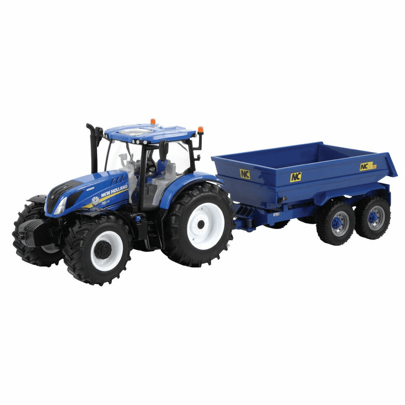 Britains 1:32 New Holland T6 Tractor With Trailer Play Set - FARMS/TRACTORS/BUILDING - Beattys of Loughrea