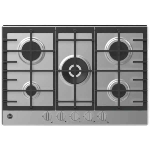 Hoover H-Hob 300 75Cm 5 Zone Gas Hob - Stainless Steel