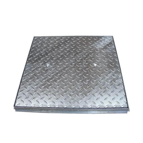 18X18In Manhole Cover Galv Pededestian 457X457Mm & Fram