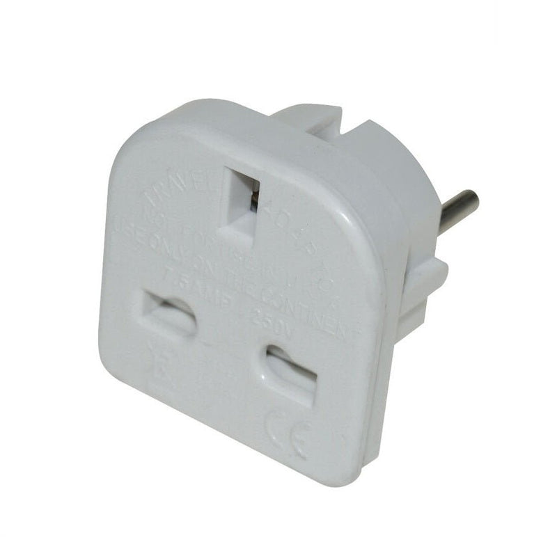 Continental UK To Europe Travel Adaptor - TRAVEL ADAPTORS - Beattys of Loughrea