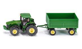 Siku 1:50 John Deere Tractor With Trailer - FARMS/TRACTORS/BUILDING - Beattys of Loughrea