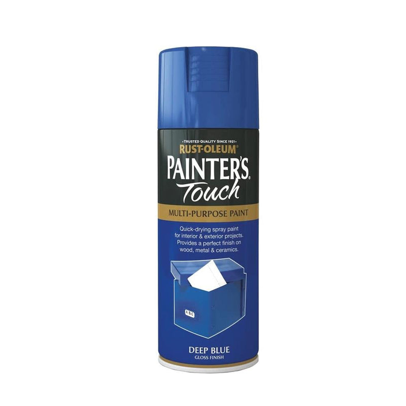 Rustoleum Painters Touch Multi-Purpose Spray Paint 400ml - Deep Blue - METAL PAINTS - Beattys of Loughrea