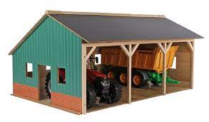 1:16 Farm Wood Shed For 3 Tractors - FARMS/TRACTORS/BUILDING - Beattys of Loughrea