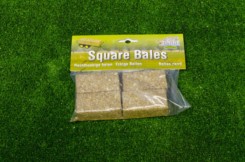 Kids Globe 1:32 Pack of 4 Square Bales - FARMS/TRACTORS/BUILDING - Beattys of Loughrea