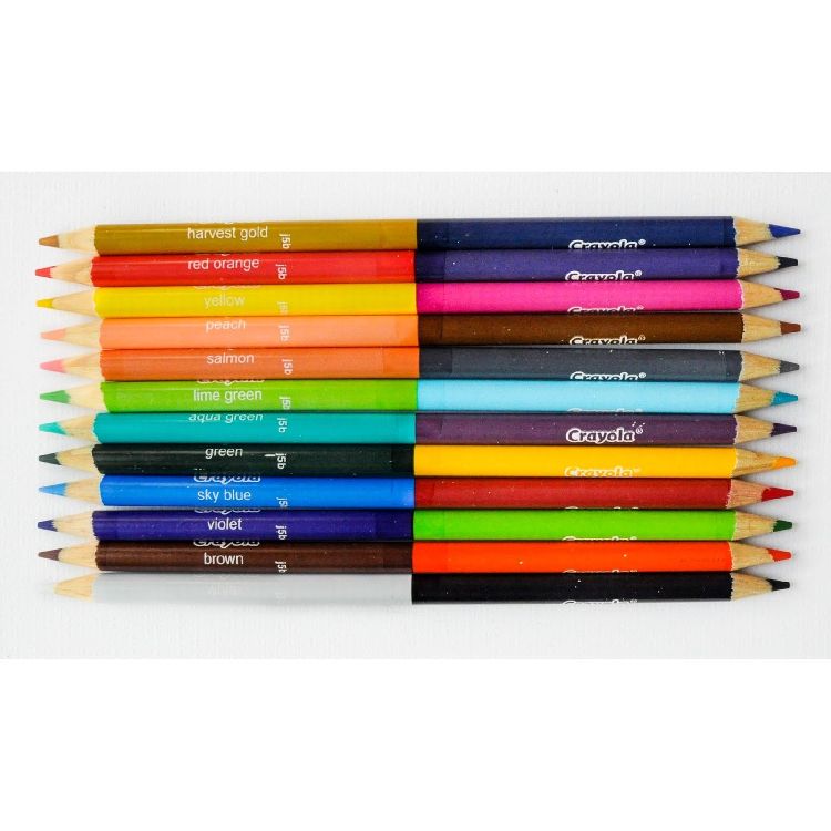 Crayola 12 Pack Dual Sided Pencils - ART & CRAFT/MAGIC/AIRFIX - Beattys of Loughrea