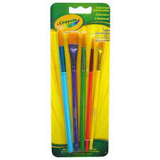 Crayola 5Pc Paint Brushes - ART & CRAFT/MAGIC/AIRFIX - Beattys of Loughrea