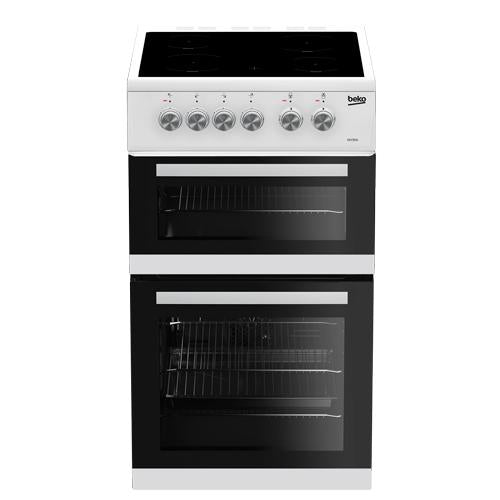 Beko 50cm Freestanding Electric Cooker White - KDVC563AW - ELECT COOKER FREESTANDING <65CM - Beattys of Loughrea