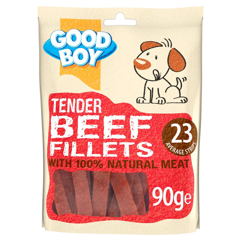 Good Boy Pawsley Co Tender Beef Fillets Dog Treats 90g