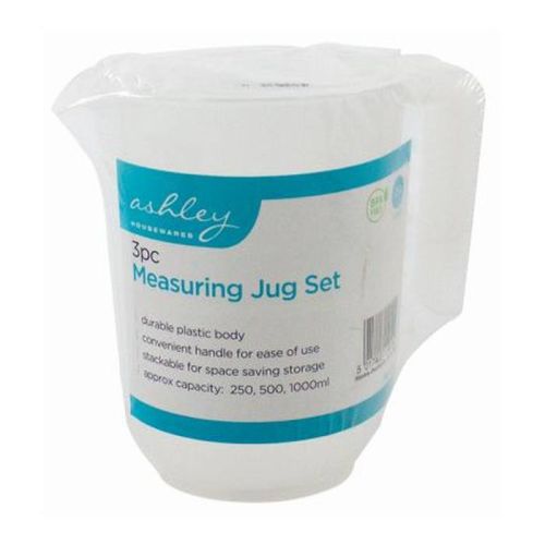 Ashley 3Pc Measuring Jug Set - KITCHEN HAND TOOLS - Beattys of Loughrea