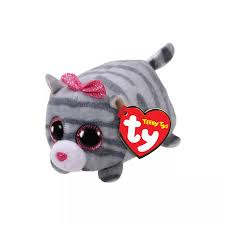 TY Cassie Grey Cat Teeny - SYLVANIAN / BEANIE BABIES - Beattys of Loughrea