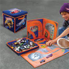 Hot Wheels Storage Zipbin & Playmat - CARS/GARAGE/TRAINS - Beattys of Loughrea