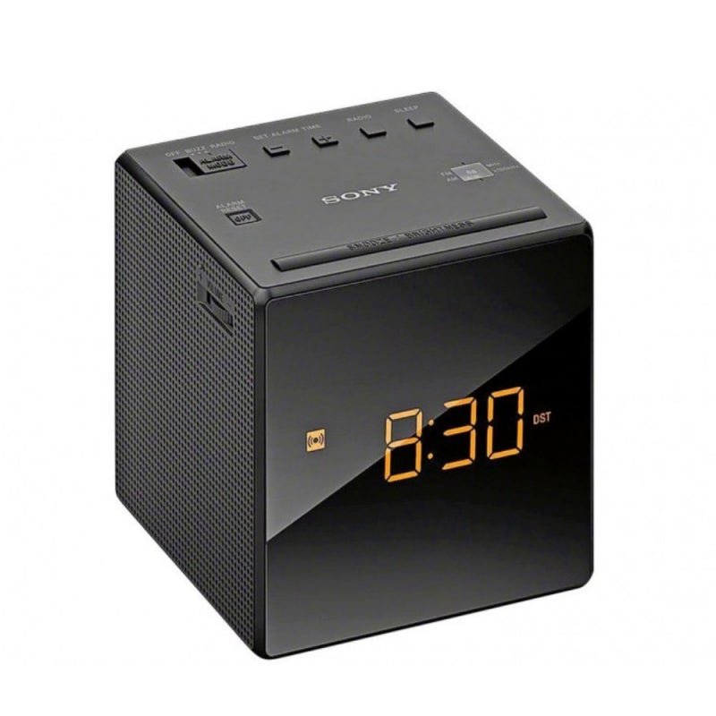 Sony ICF-C1B Cube FM/AM Clock Radio with LED Alarm Black