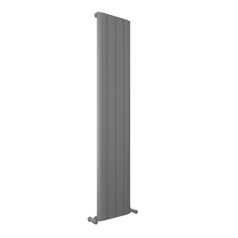 Aqualla Airo Aluminium Anthracite 1800 x 375 - RADIATORS (SC) SINGLE CONVECTOR - Beattys of Loughrea