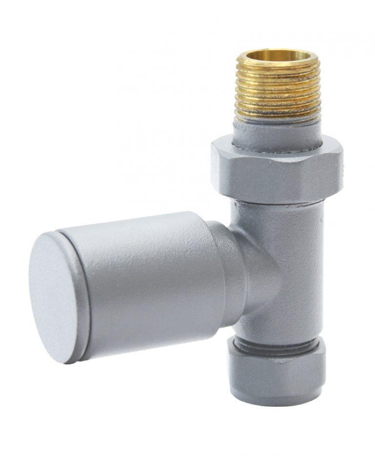 Aqualla Light Grey Round Straight Valve (Pair) - RAD VALVES/VENTS/KEYS - Beattys of Loughrea