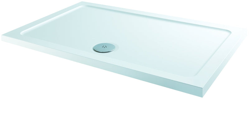 Flair Slimline Rectangle Shower tray 1300mmx800mm - TRAYS/WASTES - Beattys of Loughrea