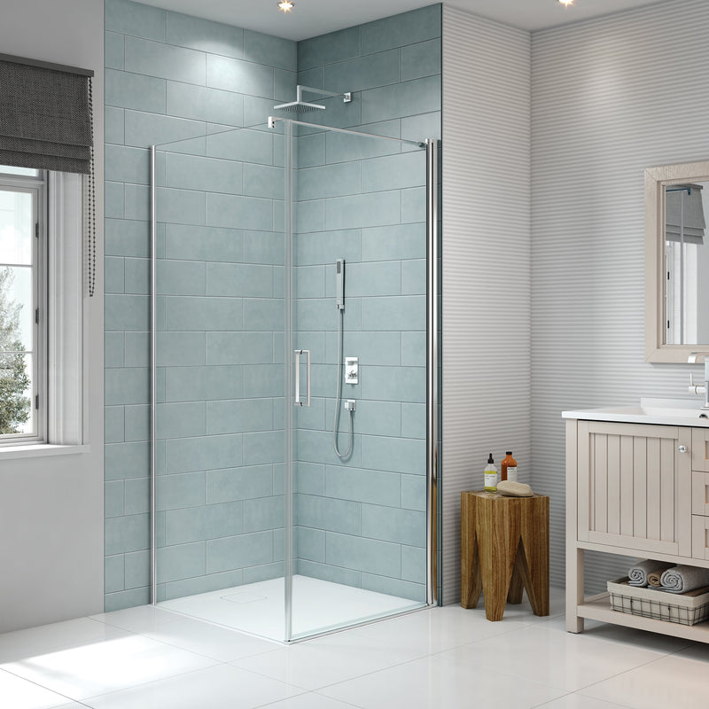 Merlyn 8 Series Frameless Pivot Door Side Panel 800mm - SHOWER DOORS - Beattys of Loughrea