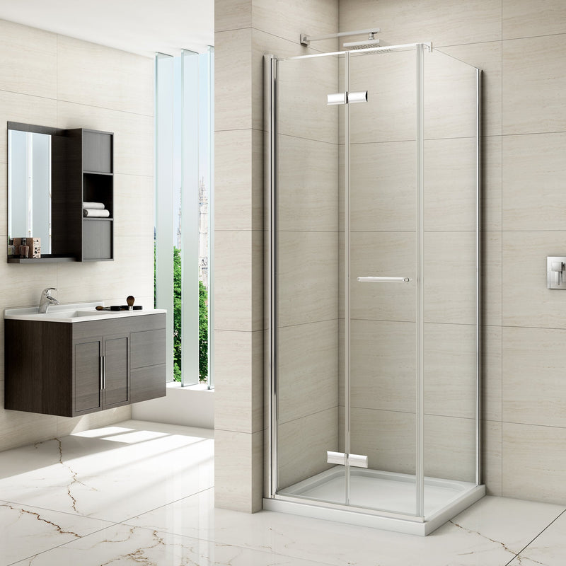 Merlyn 8 Series Frameless Hinged Bifold Door 800mm - SHOWER DOORS - Beattys of Loughrea