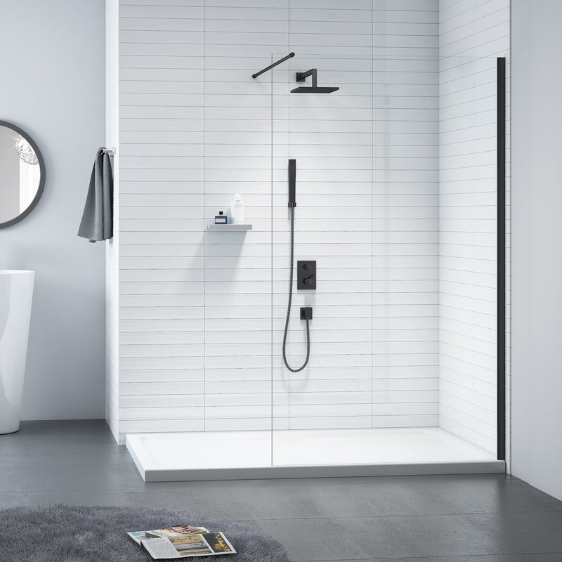 Merlyn Black Showerwall 1100mm - SHOWER DOORS - Beattys of Loughrea