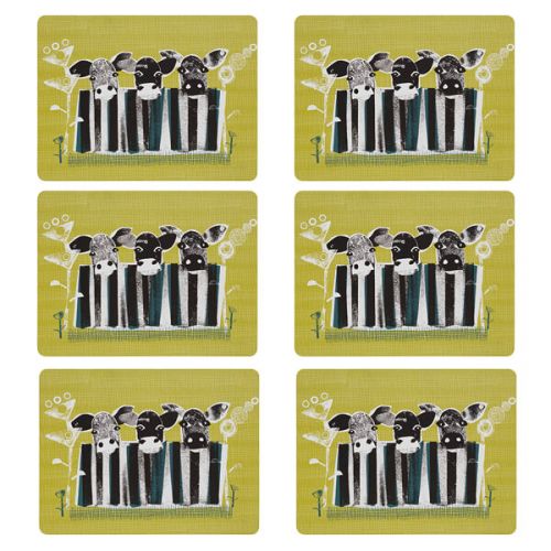 Denby Cow Placemats Set of 6 - TABLEMATS/COASTERS - Beattys of Loughrea