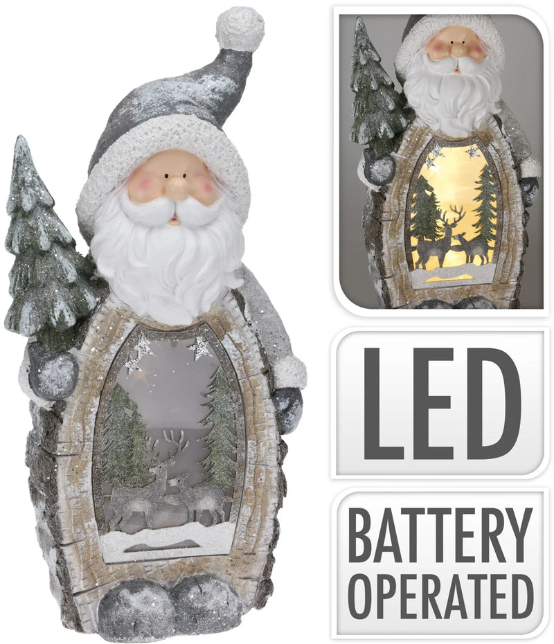 Santa Claus Christmas Decoration LED 65cm APF477380 - XMAS ROOM DECORATION LARGE AND LIGHT UP - Beattys of Loughrea