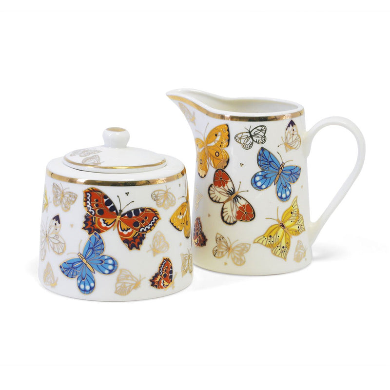 TIPPERARY CRYSTAL Butterfly Sugar Bowl & Milker Set - GENERAL LOOSE WARE - Beattys of Loughrea