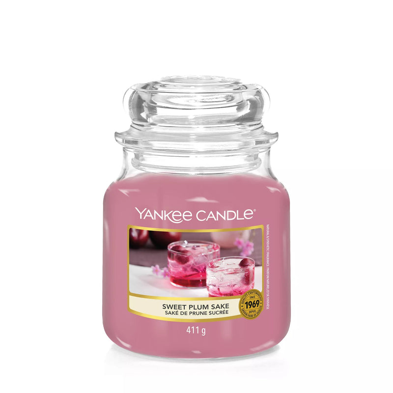 Sweet Plum Sake Medium Yankee Candle 411g - CANDLES - Beattys of Loughrea