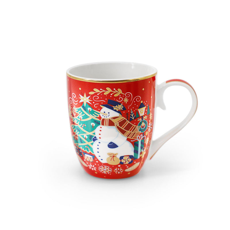 TIPPERARY CRYSTAL Single Christmas Mug - Snowman - MUG SETS - Beattys of Loughrea