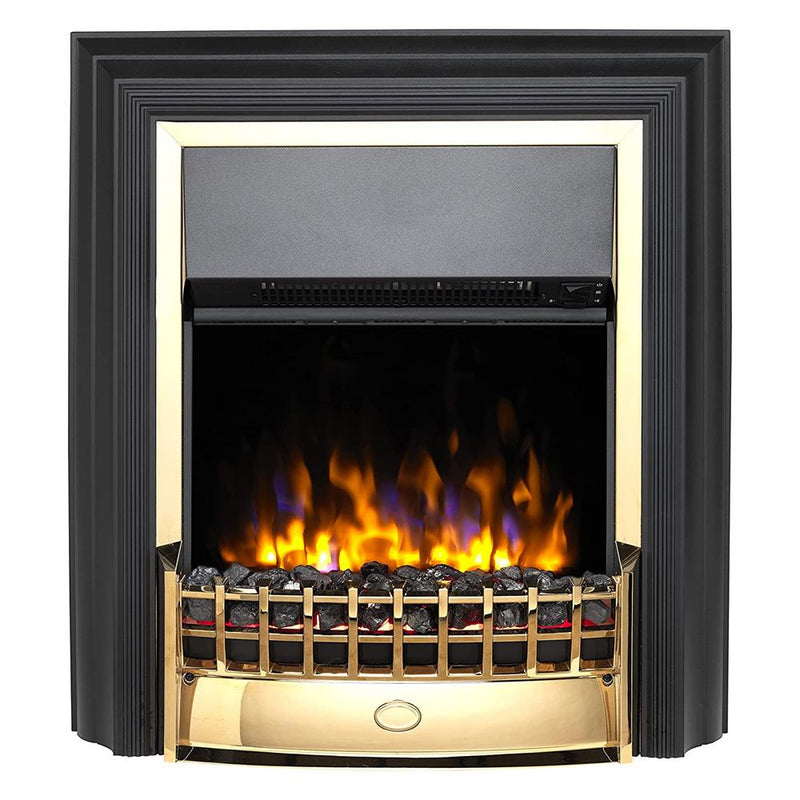 Dimplex Cheriton Optiflame Freestanding Electric Fire 2Kw - Black/Gold - ELEC FIRES - Beattys of Loughrea