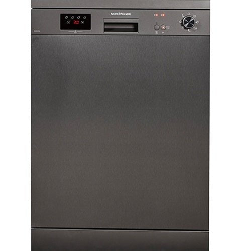 NordMende Dark Grey Inox 60cm Freestanding Dishwasher - DISHWASHERS - Beattys of Loughrea