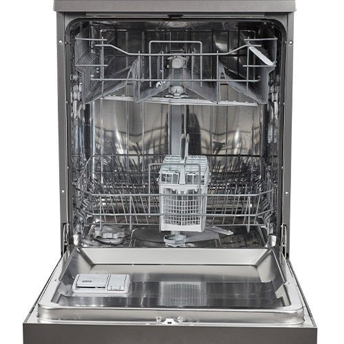 NordMende Dark Grey Inox 60cm Freestanding Dishwasher - DISHWASHERS - Beattys of Loughrea