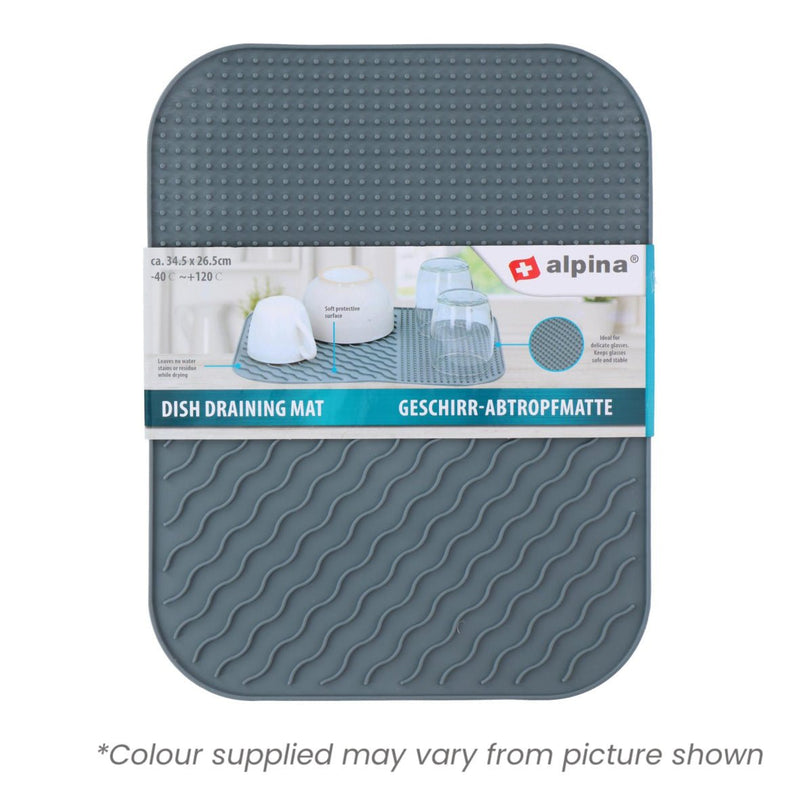 Silicone Draining Mat 34.5 x 26.5cm - CLEANING - TEA TOWEL/DISHCLOTH - Beattys of Loughrea