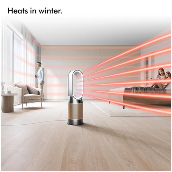 Dyson HP09 Hot and Cool Formaldehyde Purifier Purifying Fan Heater - White & Gold | 381387-01 - FAN HEATERS - Beattys of Loughrea