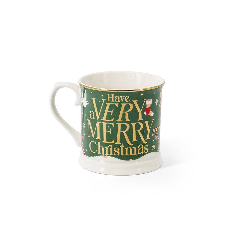 TIPPERARY CRYSTAL Have a Very & Merry and Christmas Robin Set of 2 Mugs - MUG SETS - Beattys of Loughrea