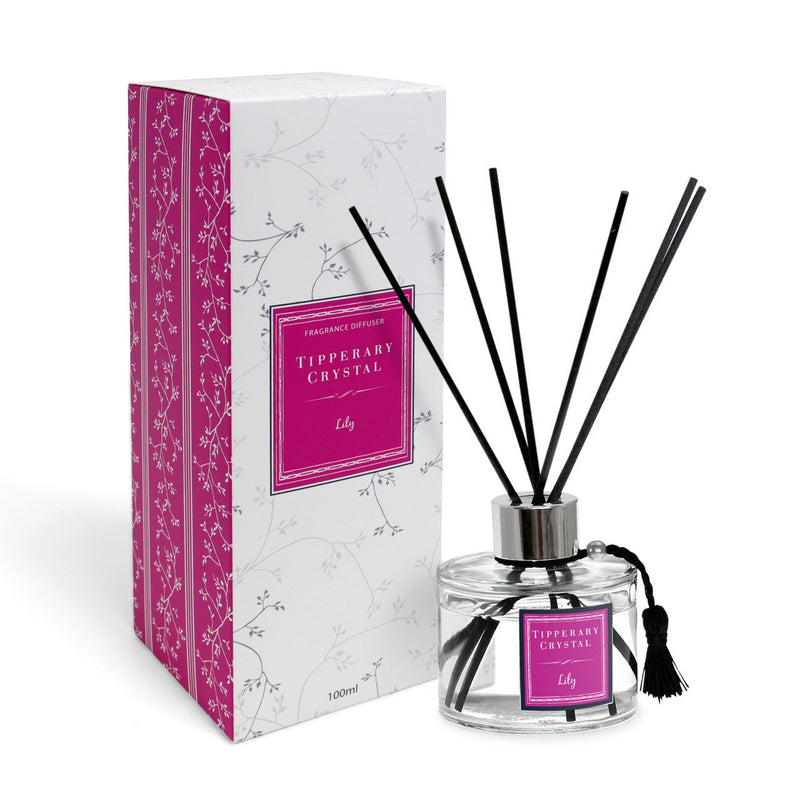 TIPPERARY CRYSTAL Lily Fragrance Diffuser Set - POT POURRI/AROMATHERAPY/OILS/DIFFUSER - Beattys of Loughrea