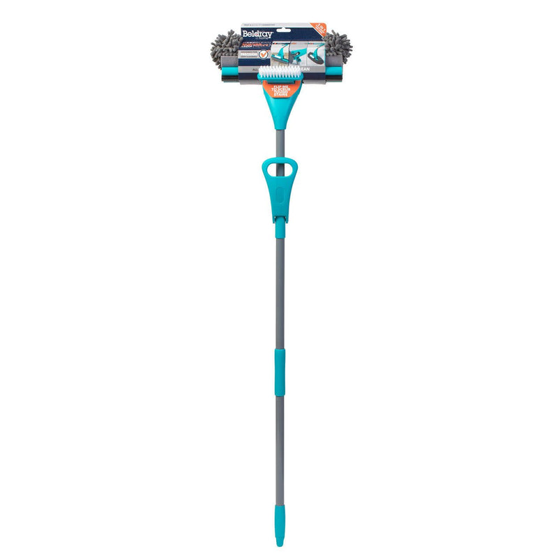 Beldray Deep Clean 3 in 1 Sponge & Scrub Mop Set with Easy Wring Function - CLEANING - MOP & BUCKET - Beattys of Loughrea