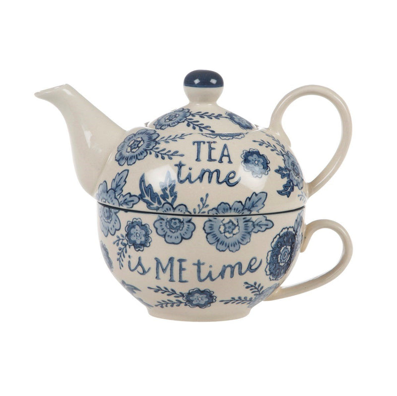 Blue Willow Floral Tea For One - MUG SETS - Beattys of Loughrea