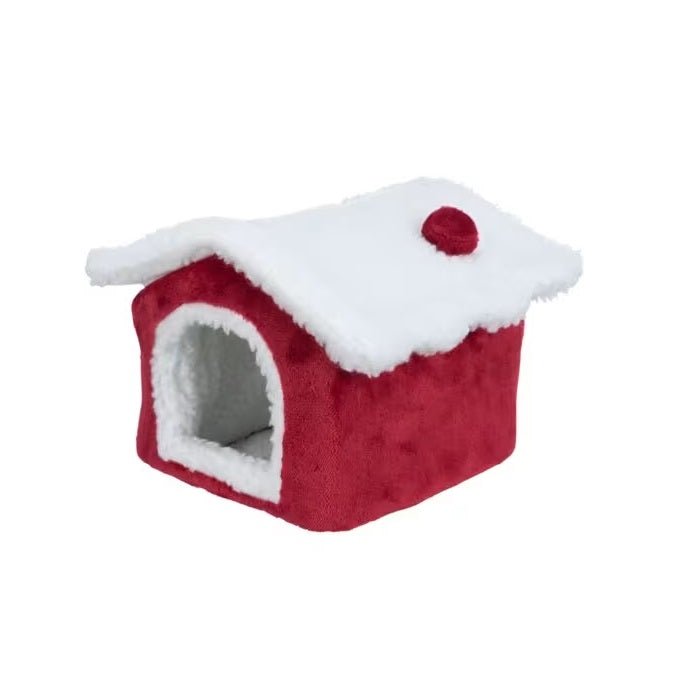 Trixie Nevio Christmas Pet Cave for Rodents 23x18cm - PET SLEEPING BASKET, BEDS - Beattys of Loughrea