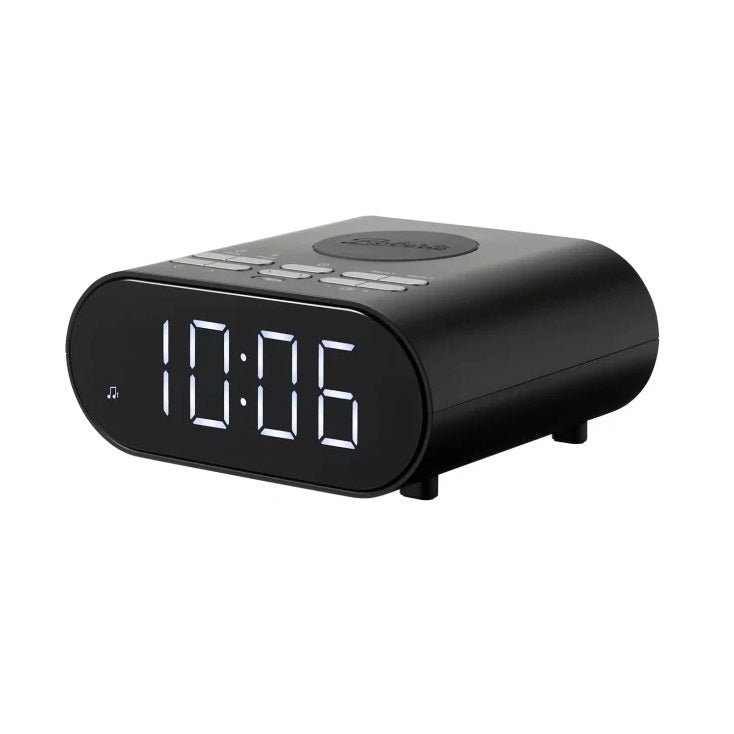 Roberts Ortus Charge FM Radio Alarm | ORTUSCHARGEBK - CLOCK RADIO / DIGITAL CLOCKS - Beattys of Loughrea