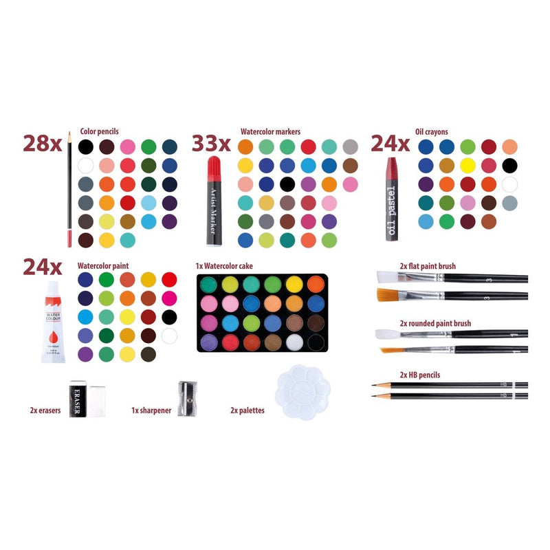 Artico 145pc Drawing / Painting Art Set - ART & CRAFT/MAGIC/AIRFIX - Beattys of Loughrea