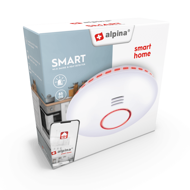 Alpina Smart Heat/ Smoke Detector - SECURITY CAMERA/ PRODUCTS - Beattys of Loughrea