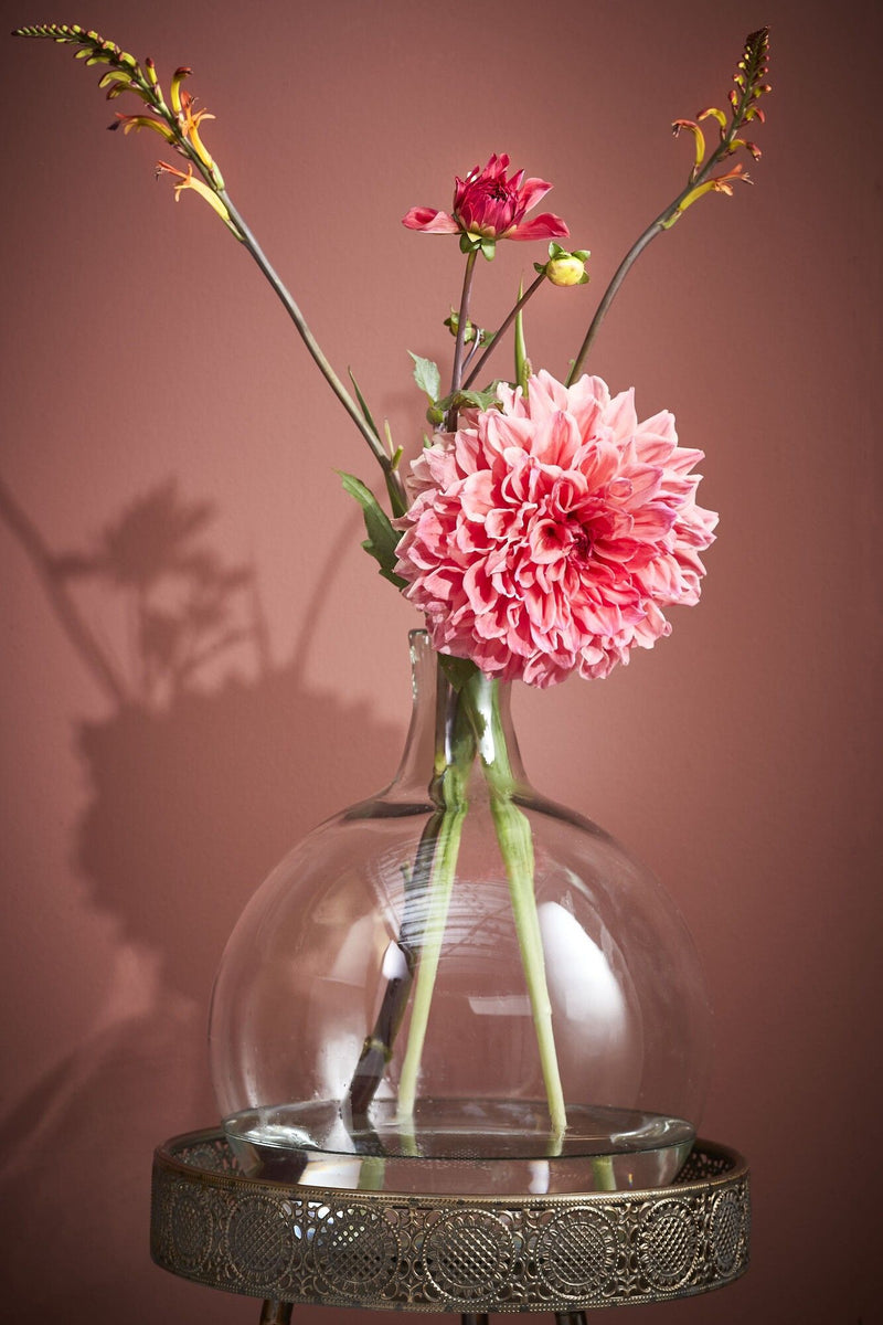 Lilou Recycled Glass Vase Transparent 31 x 22cm - GLASS GIFTWARE - DEC STONES - Beattys of Loughrea