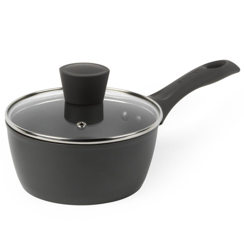 Salter Cosmos Collection 16cm Non-Stick Saucepan - COOKWARE - S/STEEL - Beattys of Loughrea