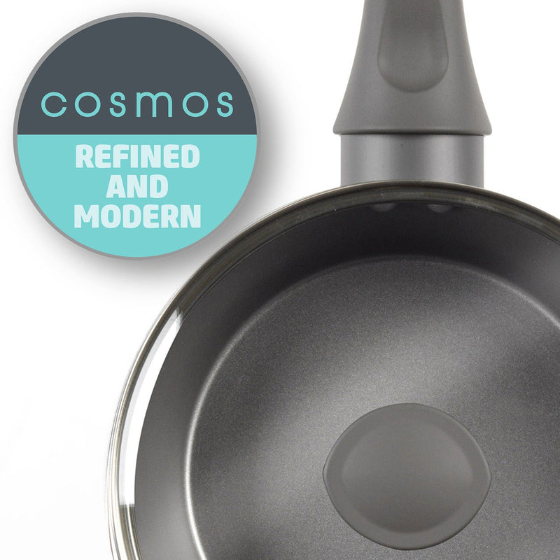 Salter Cosmos Collection 18cm Non-Stick Saucepan - COOKWARE - S/STEEL - Beattys of Loughrea