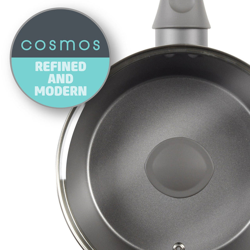 Salter Cosmos Collection 20cm Non-Stick Saucepan - COOKWARE - S/STEEL - Beattys of Loughrea