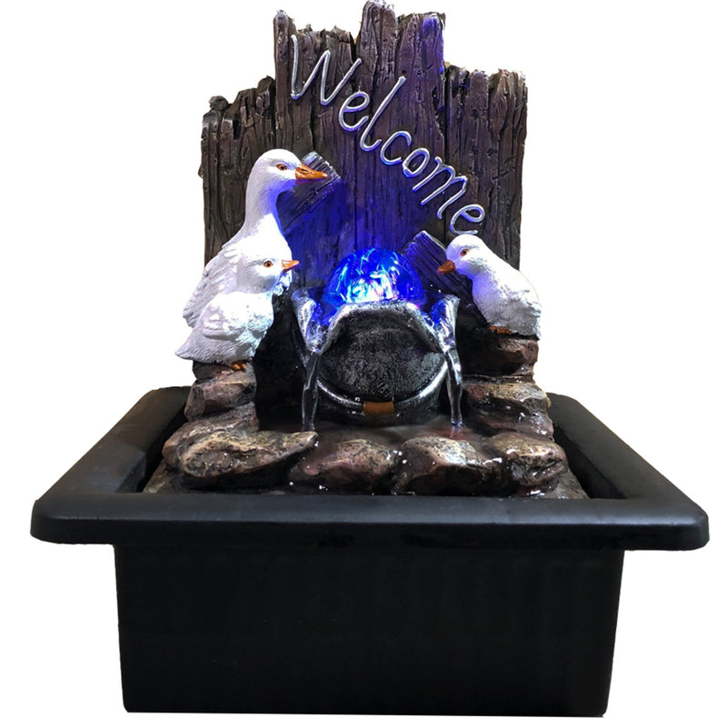 Duck Family Indoor Water Fountain - ORNAMENTS - Beattys of Loughrea