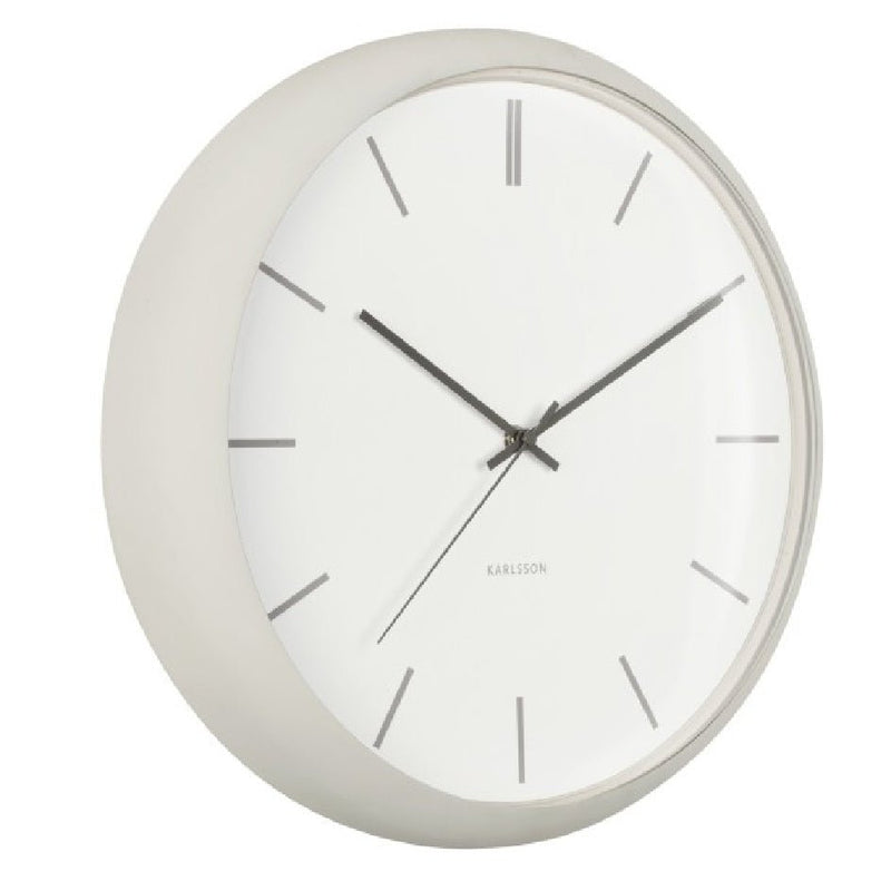 Karlsson Wall Clock Nirvana Globe Warm Grey - CLOCKS - Beattys of Loughrea