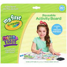 Crayola Colour & Erase Reusable Activity Board - ART & CRAFT/MAGIC/AIRFIX - Beattys of Loughrea